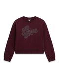 AM Kids - Felpa girocollo garzata con brillantini