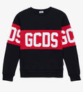 AM Kids - Felpa girocollo garzata con scritta GCDS