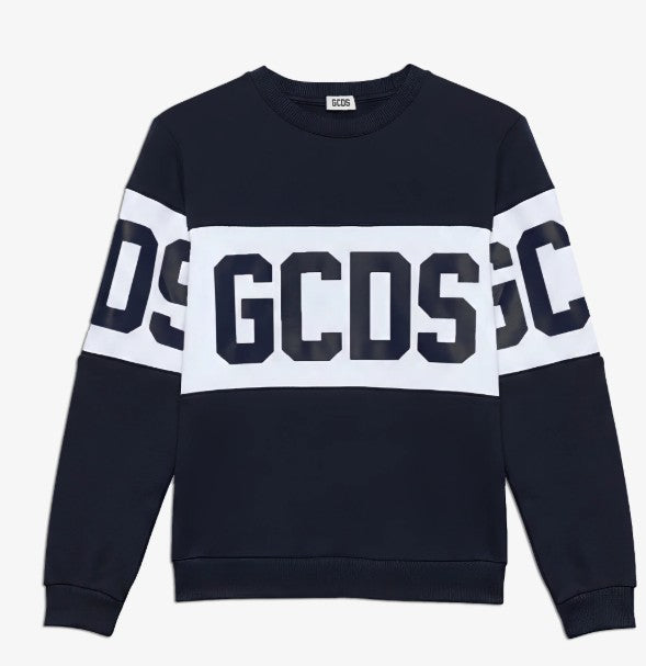 AM Kids - Felpa girocollo garzata con scritta GCDS