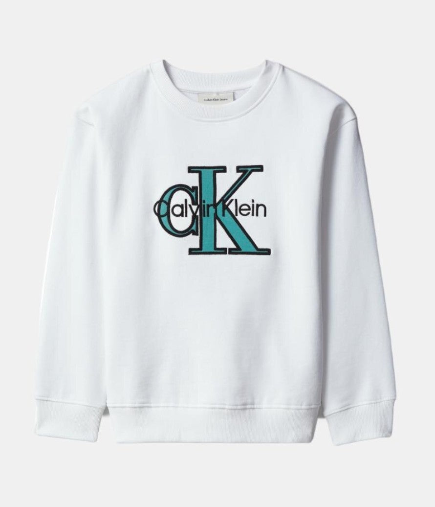 AM Kids - Felpa girocollo in cotone garzato