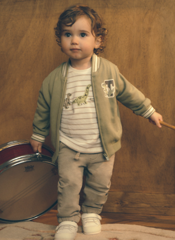 AM Kids - Felpa senza cappuccio felpata