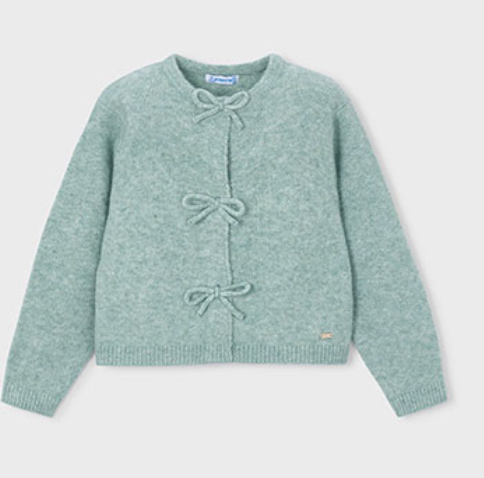 AM Kids - Giacchino in maglia con fiocco