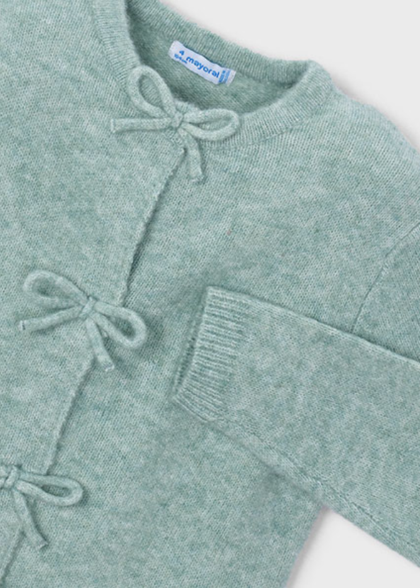 AM Kids - Giacchino in maglia con fiocco