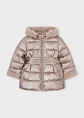 AM Kids - Giaccone metallizato con pelo