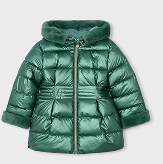 AM Kids - Giaccone metallizato con pelo