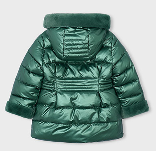 AM Kids - Giaccone metallizato con pelo