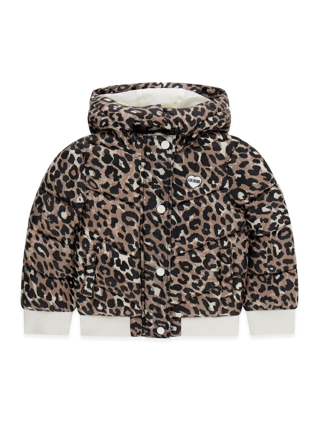 AM Kids - Giubbino imbottito leggero leopardato guess