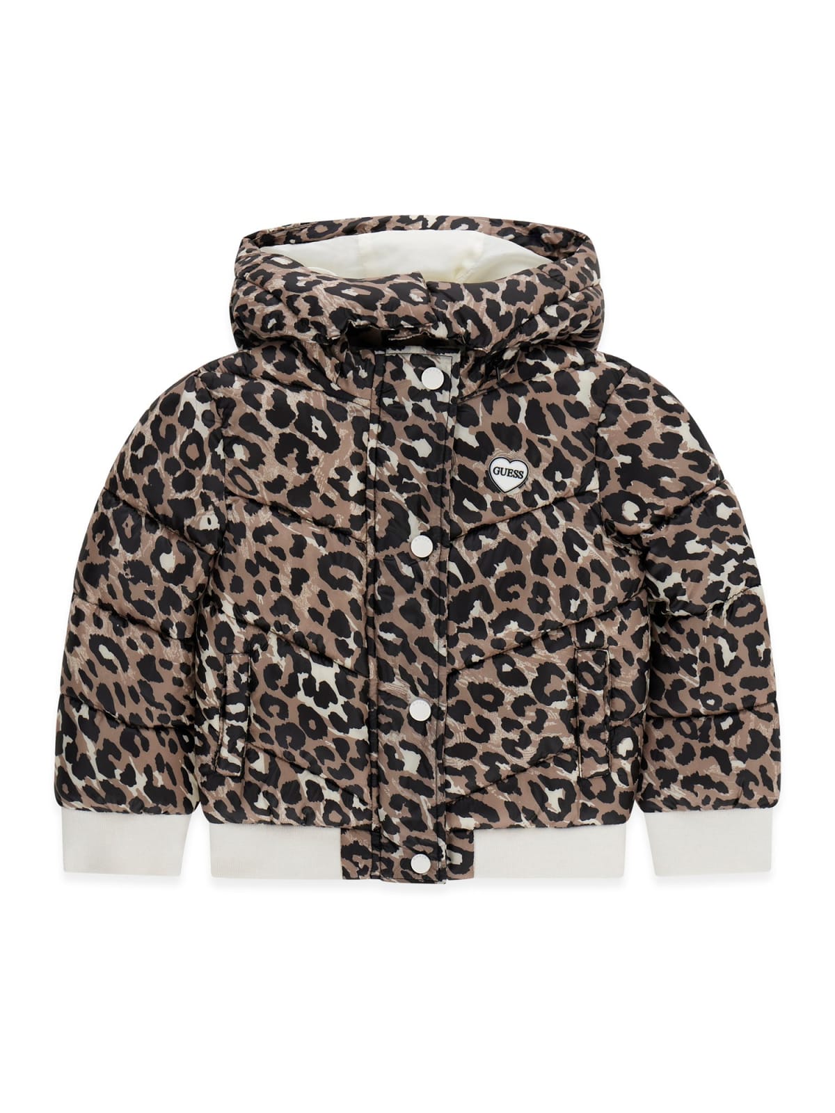 AM Kids - Giubbino imbottito leggero leopardato guess