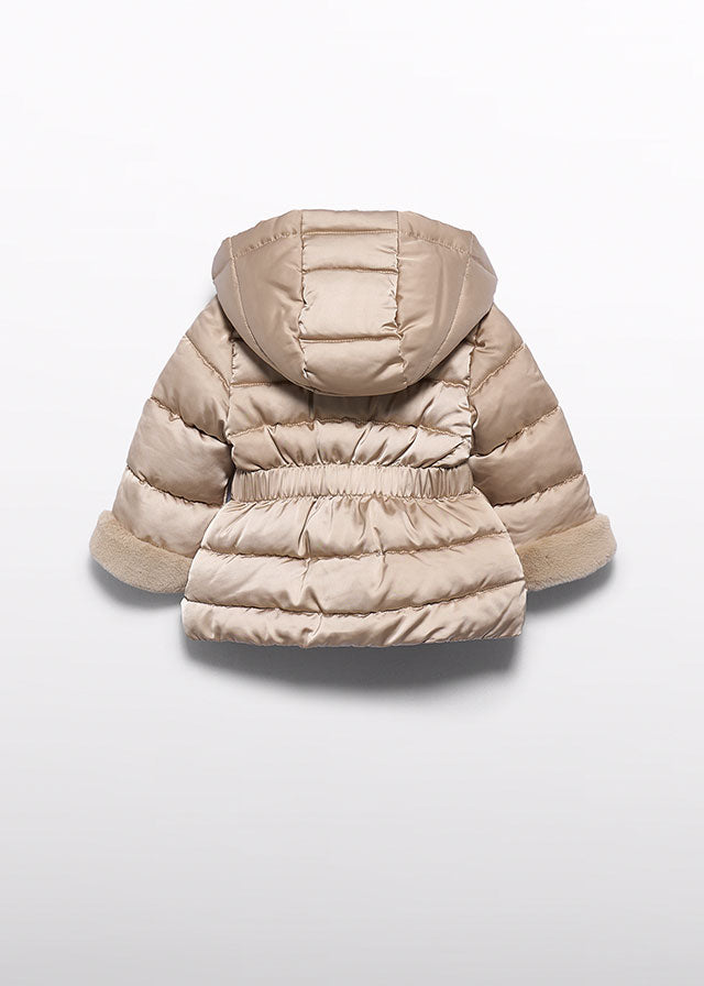 AM Kids - Giubbino satinato con pelo