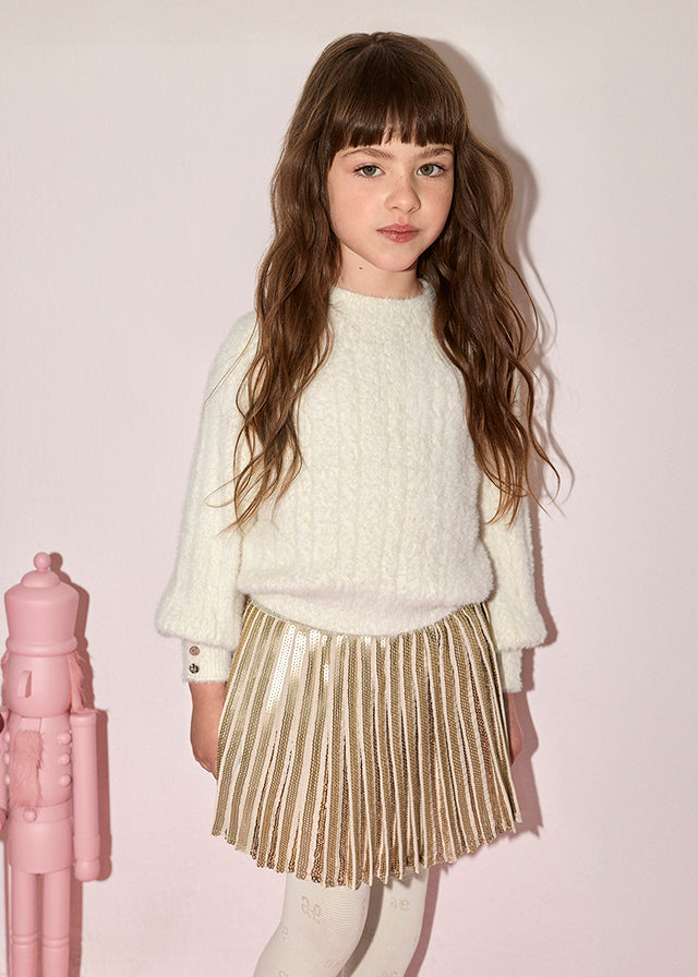 AM Kids - Gonna plissettata con lustrini