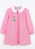 AM Kids - Grembiule Siggi a quadri rosa e bianco con bimba