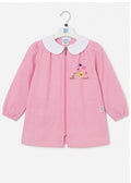 AM Kids - Grembiule a quadri rosa e bianco con gattino