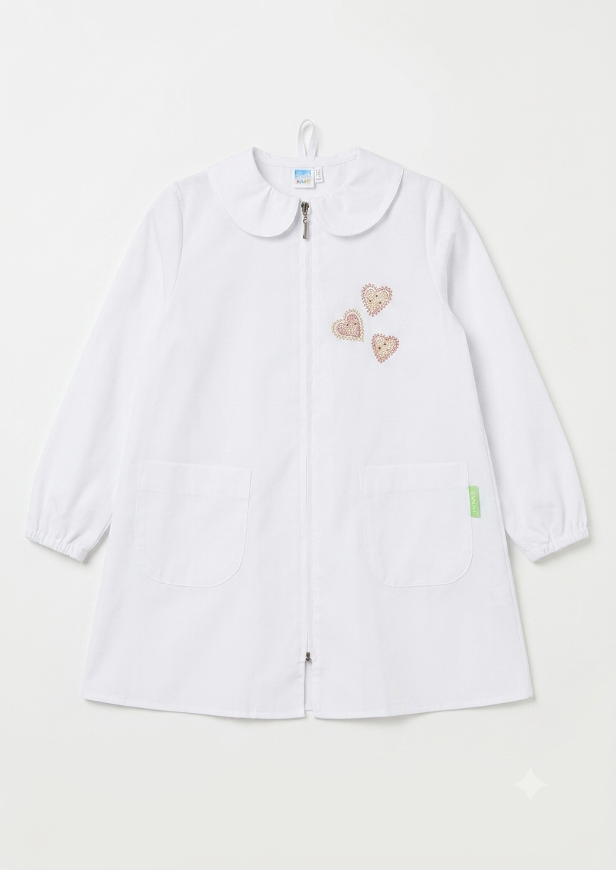 AM Kids - Grembiule siggi scuola bambina con cuori