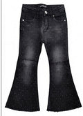 AM Kids - JEANS CON BRILLANTINI A ZAMPA BAMBINA
