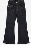 AM Kids - Jeans a zampa con brillantini