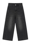 AM Kids - Jeans ballon con tasca brillantinata