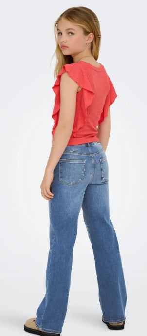 AM Kids - Jeans gamba dritta only lavaggio scuro