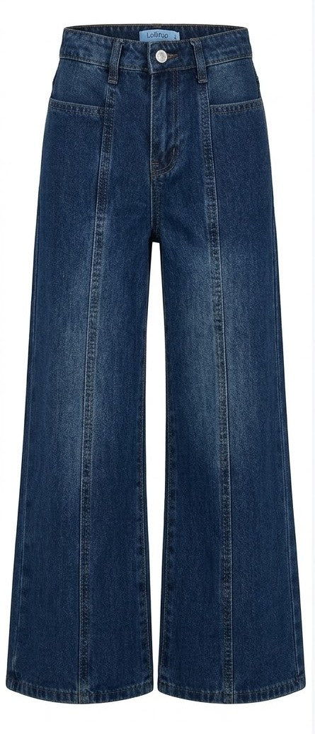 AM Kids - Jeans largo lavaggio scuro