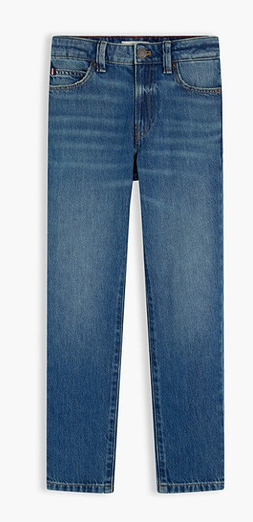 AM Kids - Jeans straight fit con baffature Tommy Hilfiger
