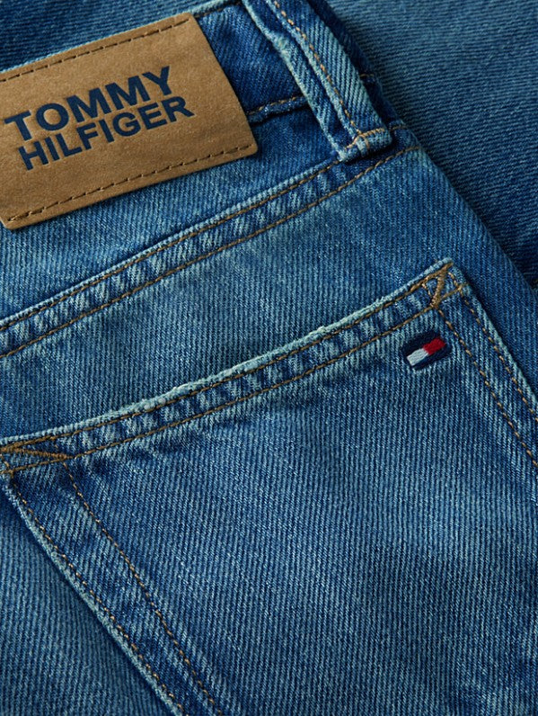 AM Kids - Jeans straight fit con baffature Tommy Hilfiger