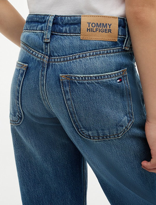 AM Kids - Jeans straight fit con baffature Tommy Hilfiger