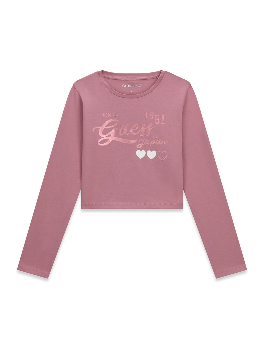 AM Kids - Maglietta manica lunga Guess con cuori