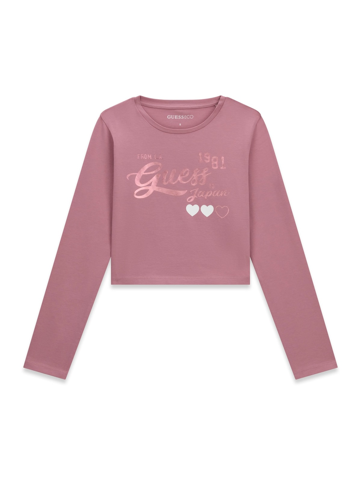 AM Kids - Maglietta manica lunga Guess con cuori