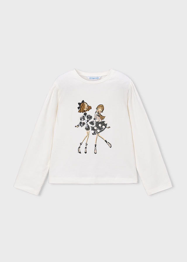 AM Kids - Maglietta manica lunga con bambine Mayoral