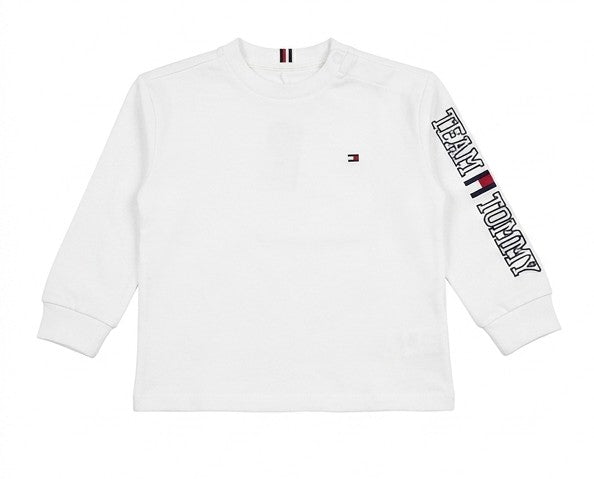 AM Kids - Maglietta manica lunga con logo Tommy Hilfiger