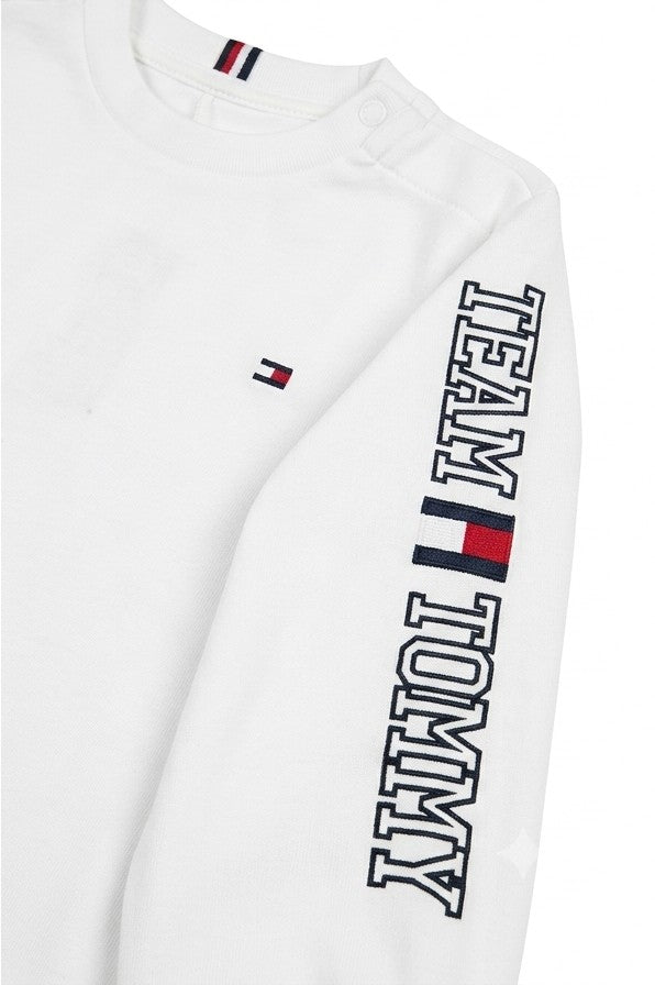 AM Kids - Maglietta manica lunga con logo Tommy Hilfiger