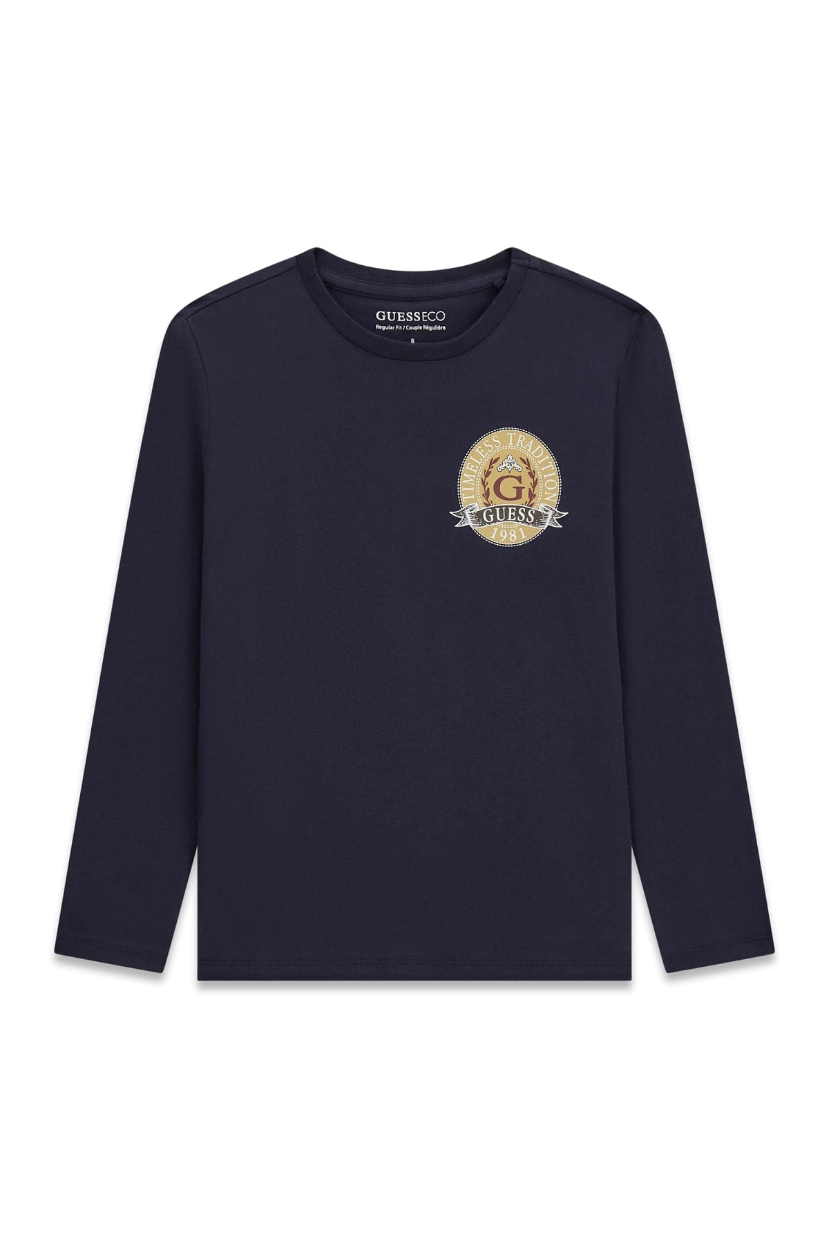AM Kids - Maglietta manica lunga con logo guess