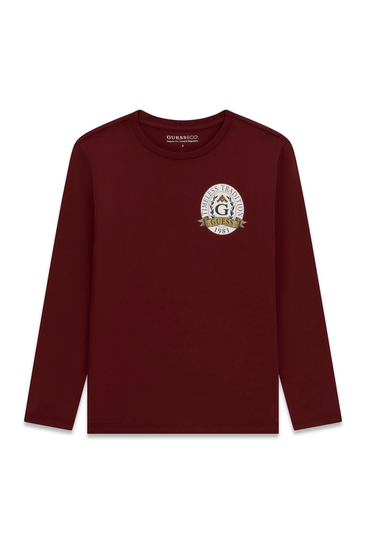 AM Kids - Maglietta manica lunga con logo guess