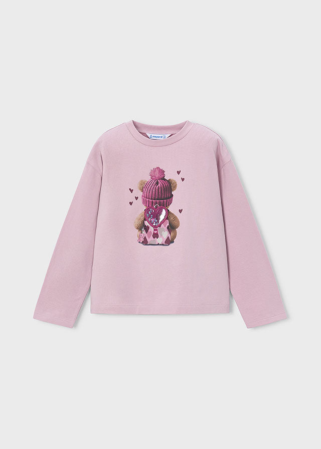 AM Kids - Maglietta manica lunga con orsetto Mayoral