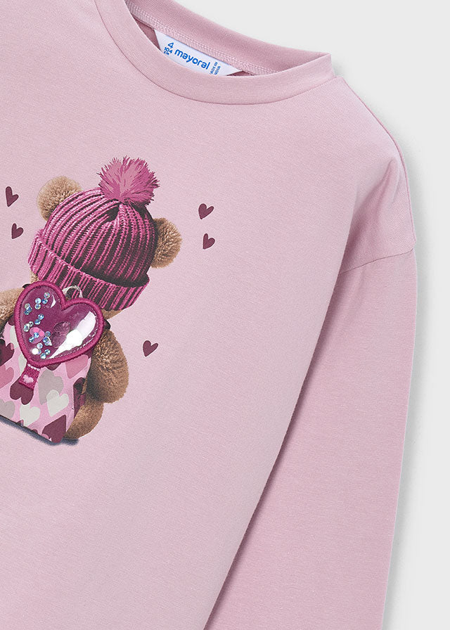 AM Kids - Maglietta manica lunga con orsetto Mayoral