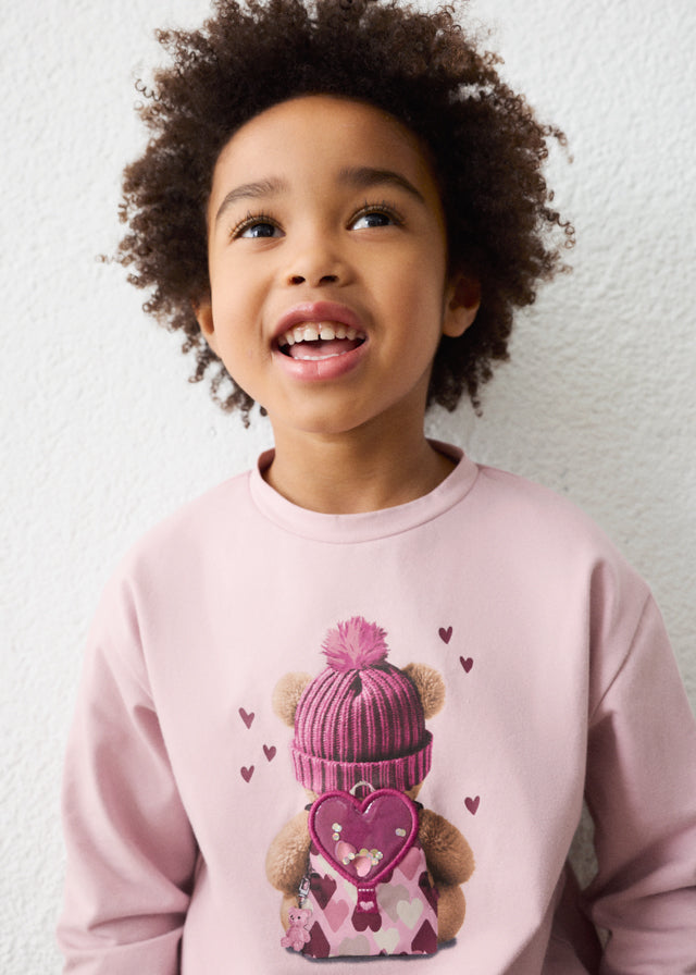 AM Kids - Maglietta manica lunga con orsetto Mayoral
