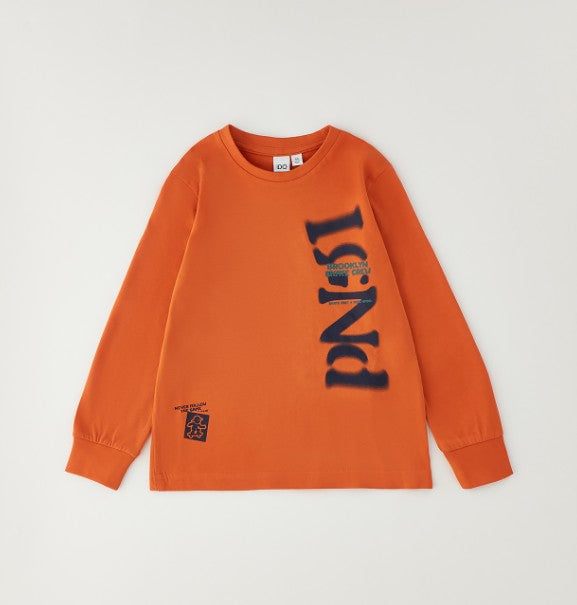 AM Kids - Maglietta manica lunga con scritta I.DO
