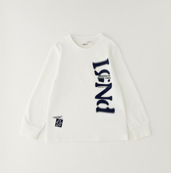 AM Kids - Maglietta manica lunga con scritta I.DO