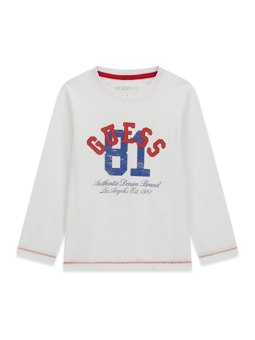 AM Kids - Maglietta manica lunga con scritta guess