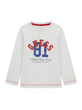 AM Kids - Maglietta manica lunga con scritta guess