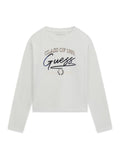 AM Kids - Maglietta manica lunga con scritta guess blu