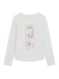 AM Kids - Maglietta manica lunga con scritta verticale guess