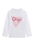 AM Kids - Maglietta manica lunga con triangolo guess