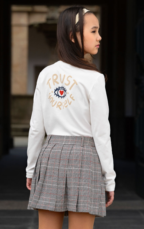 AM Kids - Maglietta manica lunga cropped