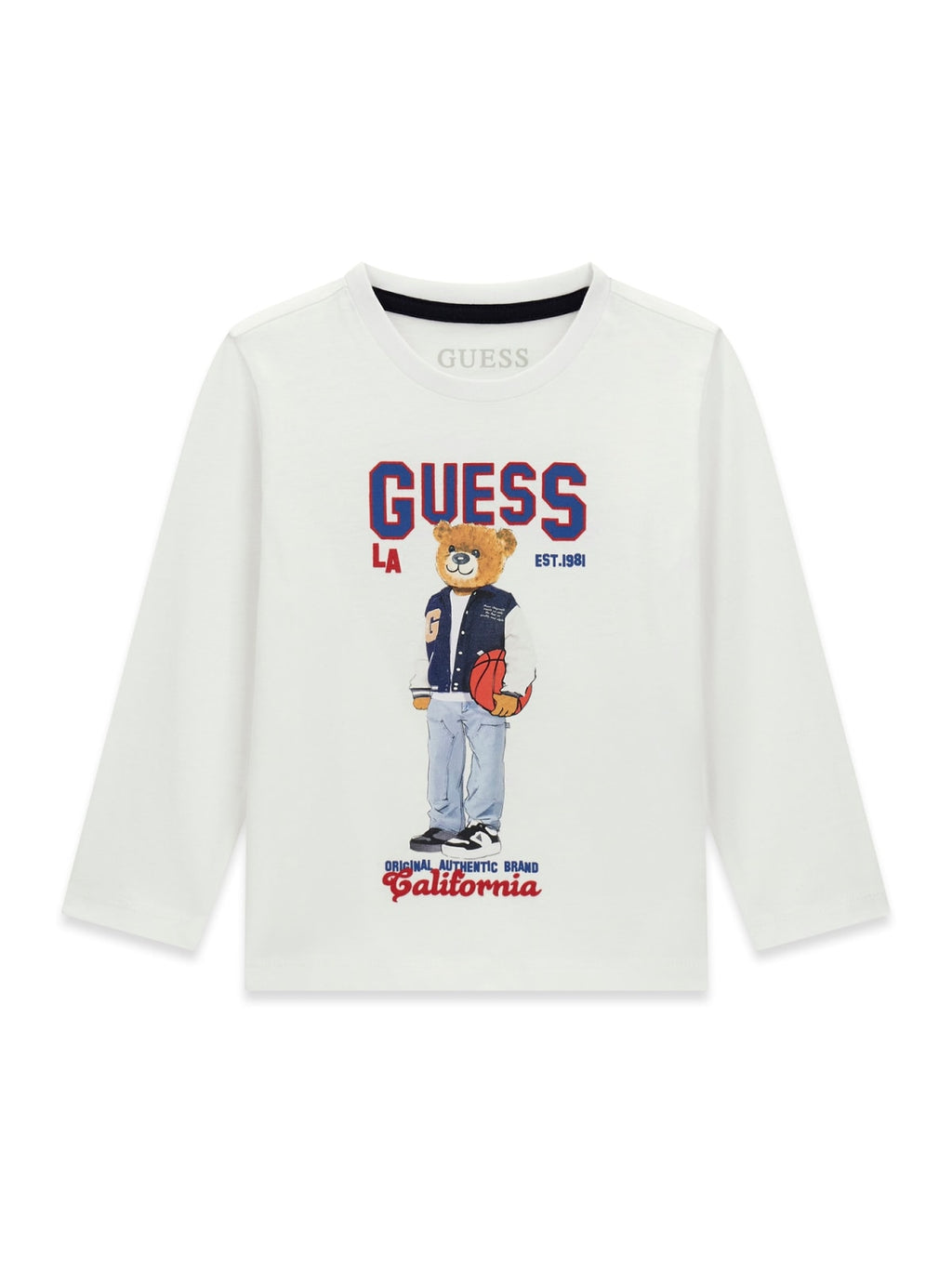 AM Kids - Maglietta manica lunga guess con orsetto