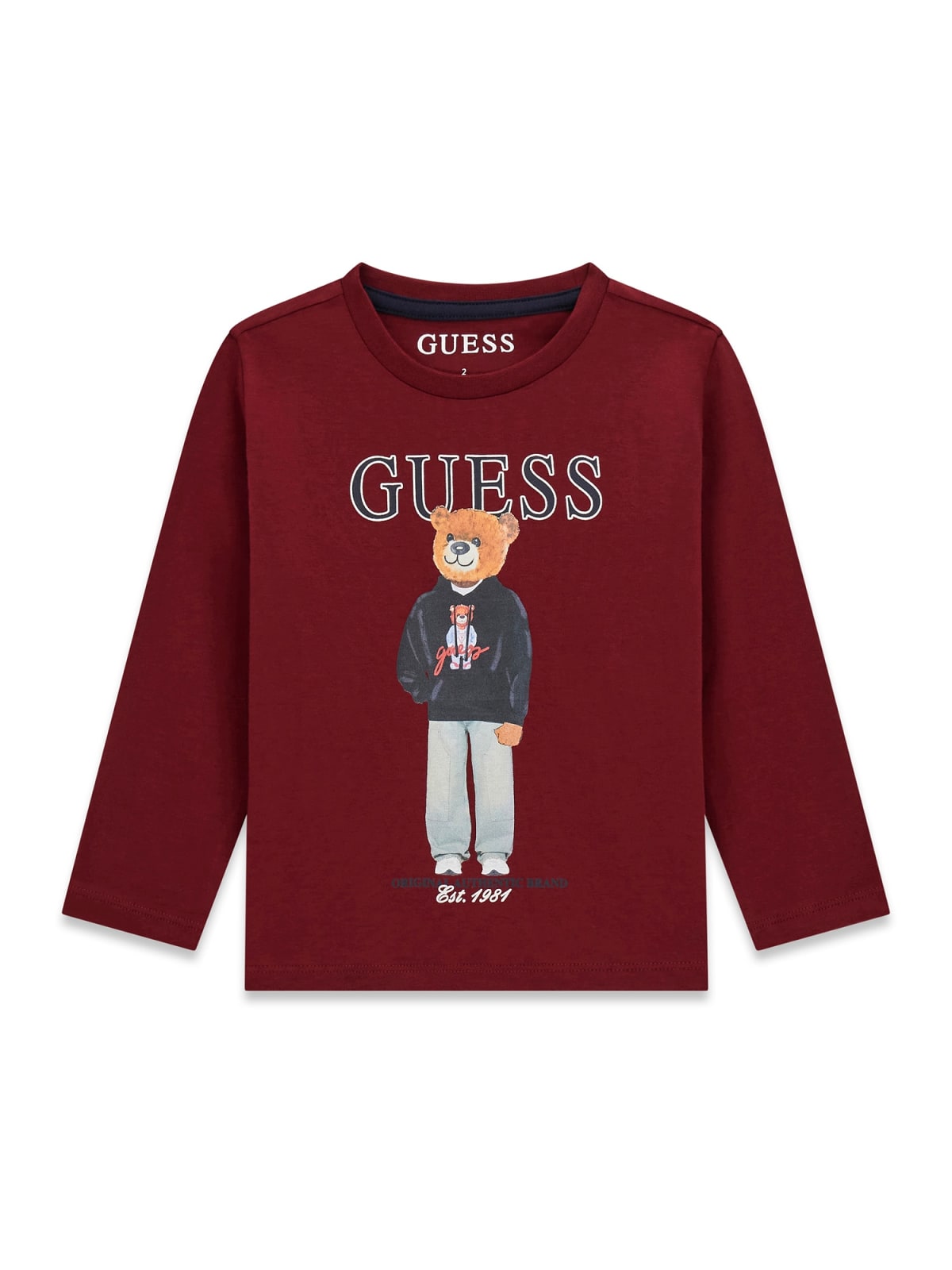AM Kids - Maglietta manica lunga guess con orsetto