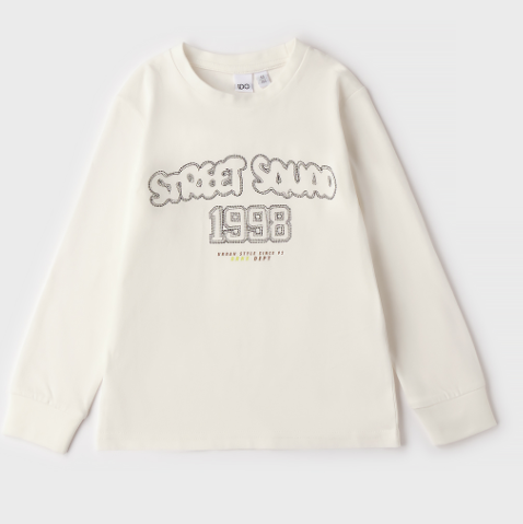 AM Kids - Maglietta manica lunga in caldo cotone