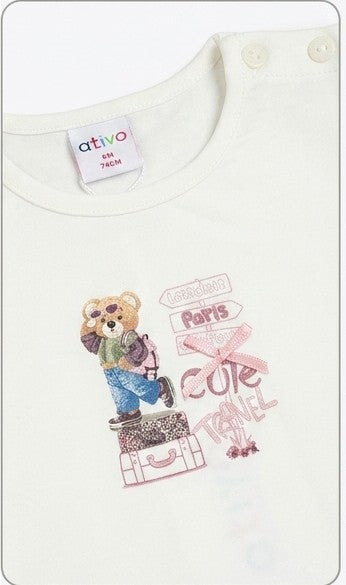 AM Kids - Maglietta manica lunga in caldo cotone