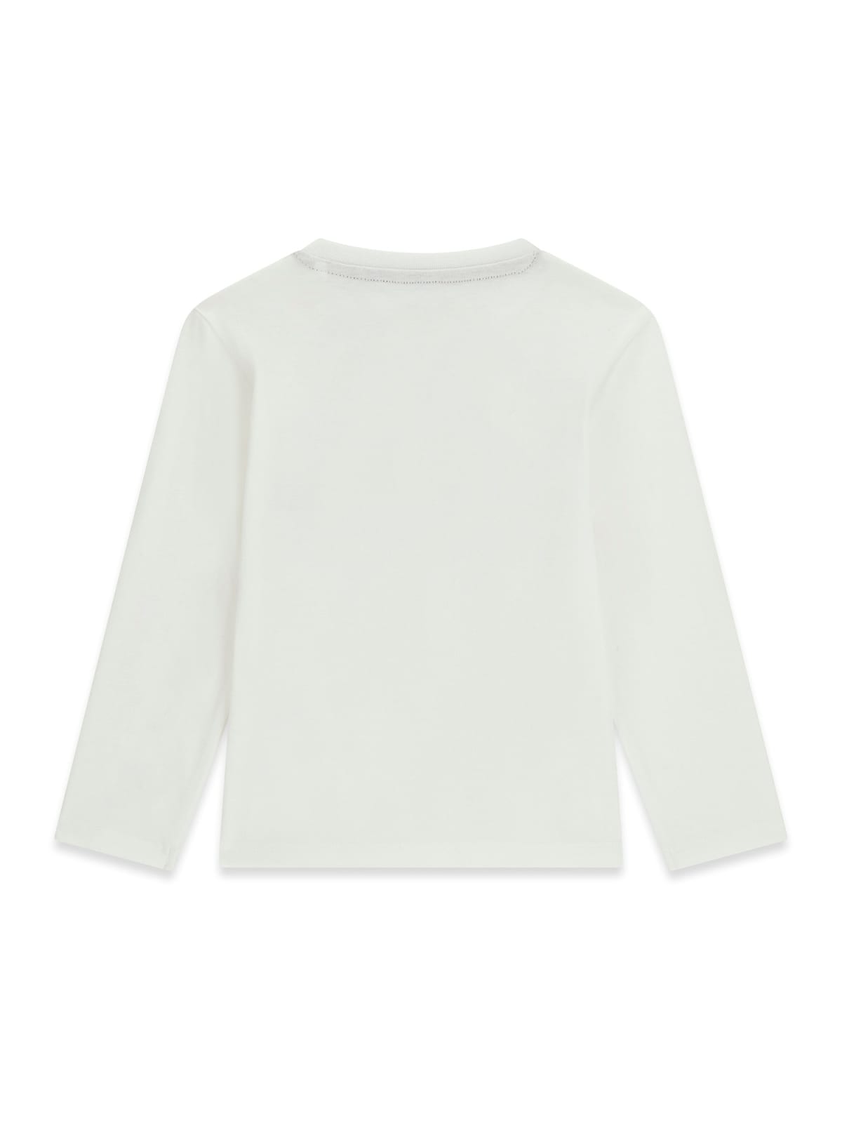 AM Kids - Maglietta manica lunga in cotone con scritta guess