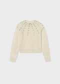 AM Kids - Maglione con applicazione strass