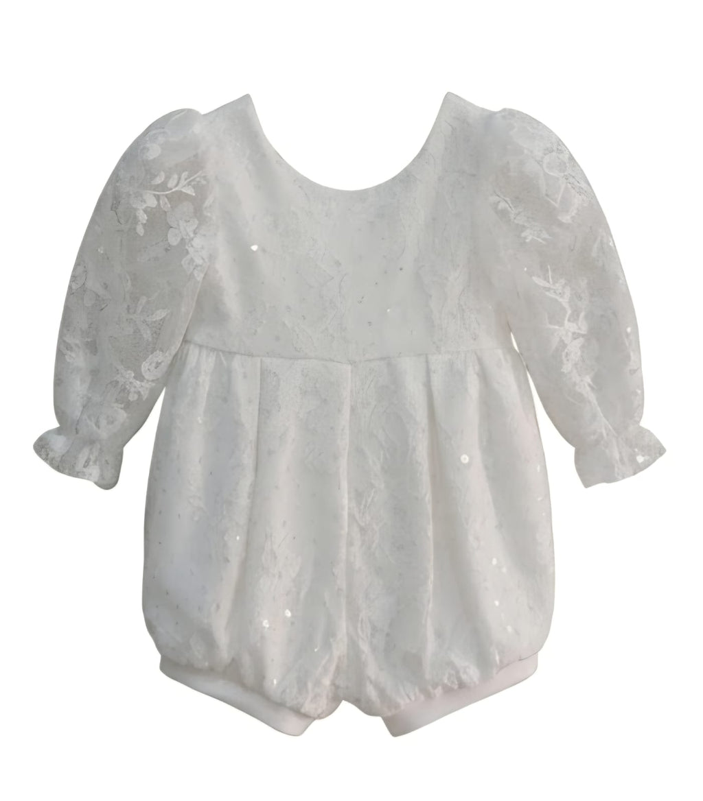 AM Kids - Pagliaccetto in pizzo con gonna